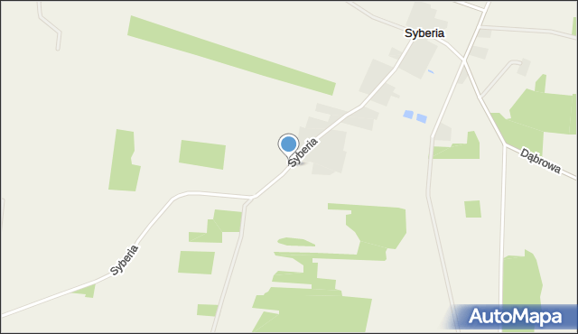 Syberia gmina Strzegowo, Syberia, mapa Syberia gmina Strzegowo