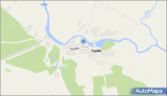 Sypitki, Sypitki, mapa Sypitki