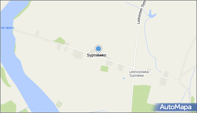 Sypniewko, Sypniewko, mapa Sypniewko