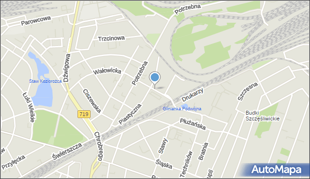 Warszawa, Sympatyczna, mapa Warszawy