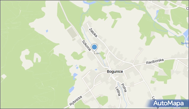 Bogunice, Szkolna, mapa Bogunice