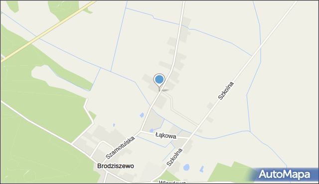 Brodziszewo, Szamotulska, mapa Brodziszewo