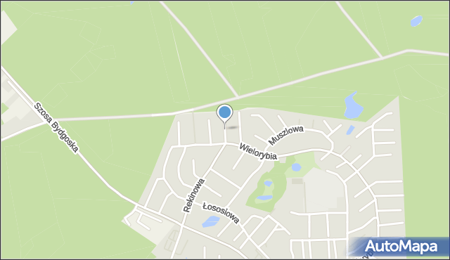 Bydgoszcz, Sztormowa, mapa Bydgoszczy