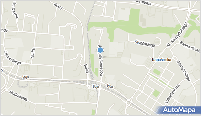 Bydgoszcz, Szarych Szeregów, mapa Bydgoszczy