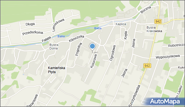 Bystra gmina Wilkowice, Szarotek, mapa Bystra gmina Wilkowice