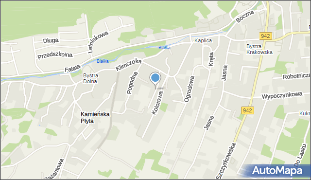 Bystra gmina Wilkowice, Szarotek, mapa Bystra gmina Wilkowice