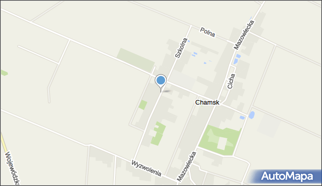 Chamsk, Szkolna, mapa Chamsk