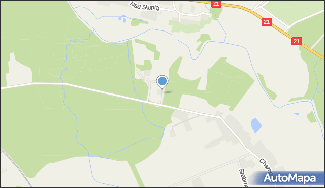 Charnowo gmina Ustka, Szczotkowo, mapa Charnowo gmina Ustka