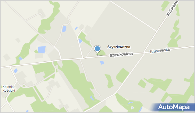 Choroszcz, Szyszkowizna, mapa Choroszcz
