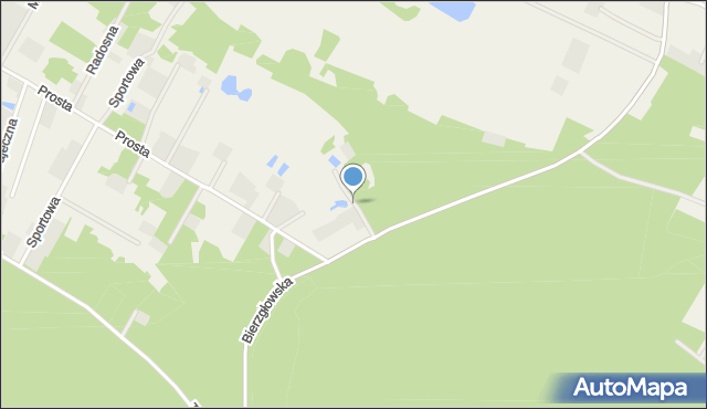 Czarne Błoto, Szczęśliwa, mapa Czarne Błoto