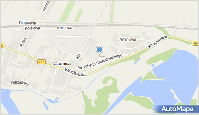 Czernica powiat wrocławski, Szkolna, mapa Czernica powiat wrocławski