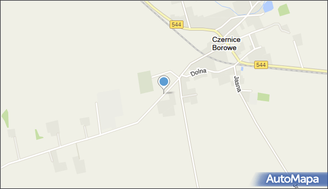 Czernice Borowe, Szkolna, mapa Czernice Borowe