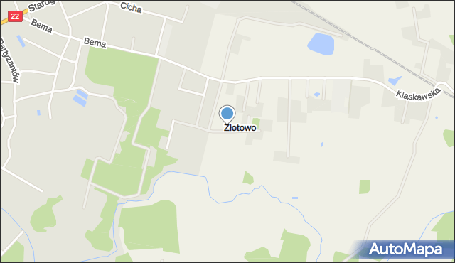 Czersk powiat chojnicki, Szpręgi Augustyna, mapa Czersk powiat chojnicki
