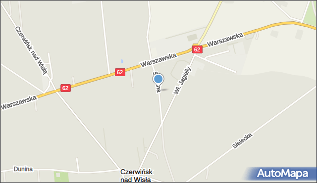 Czerwińsk nad Wisłą, Szkolna, mapa Czerwińsk nad Wisłą