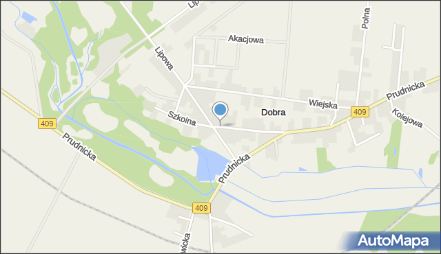 Dobra gmina Strzeleczki, Szkolna, mapa Dobra gmina Strzeleczki