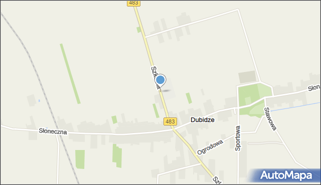 Dubidze, Szkolna, mapa Dubidze