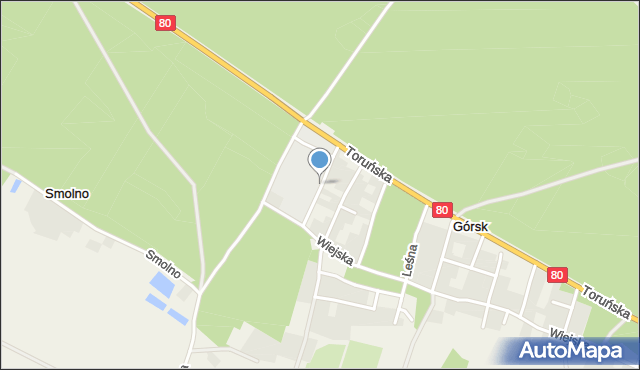 Górsk, Szkolna, mapa Górsk