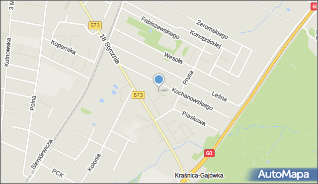 Gostynin, Szydłowieckiego Krzysztofa, mapa Gostynin