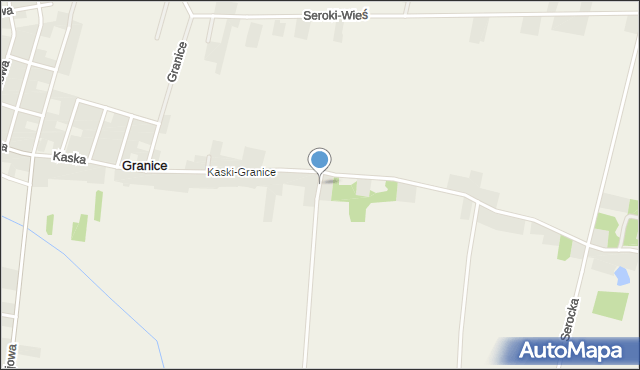 Granice gmina Teresin, Szkolna, mapa Granice gmina Teresin