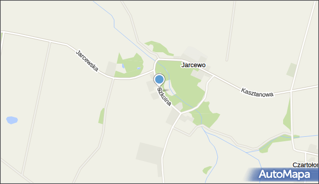 Jarcewo, Szkolna, mapa Jarcewo