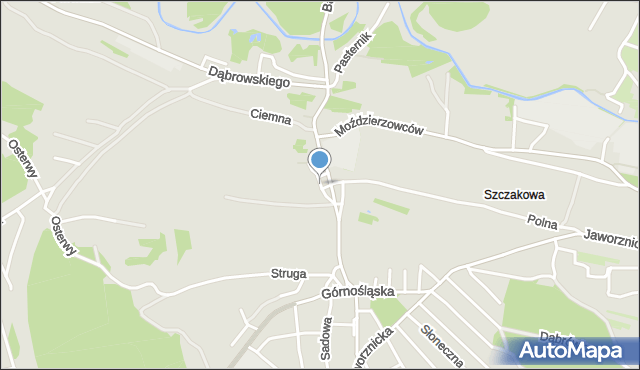 Jaworzno, Szewska, mapa Jaworzno