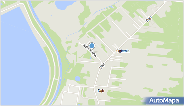 Jaworzno, Szkutników, mapa Jaworzno