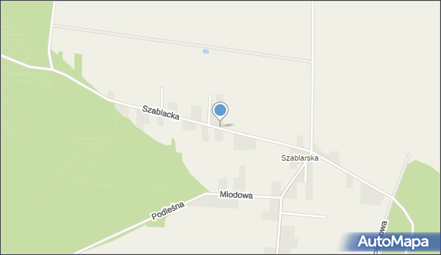 Jednaczewo, Szablacka, mapa Jednaczewo