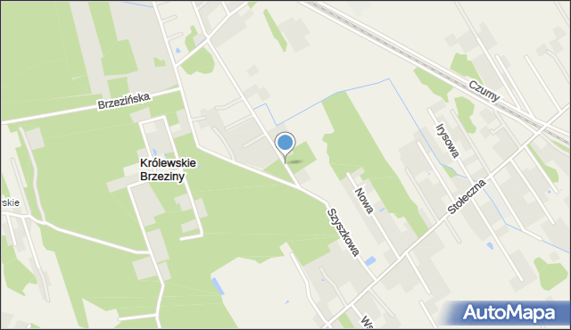 Józefin gmina Halinów, Szyszkowa, mapa Józefin gmina Halinów