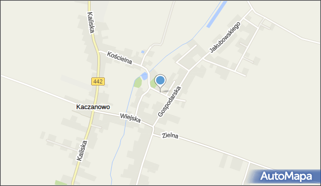 Kaczanowo, Szkolna, mapa Kaczanowo