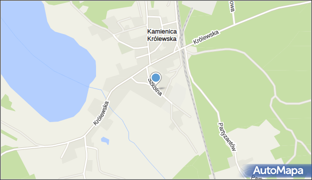Kamienica Królewska, Szkolna, mapa Kamienica Królewska
