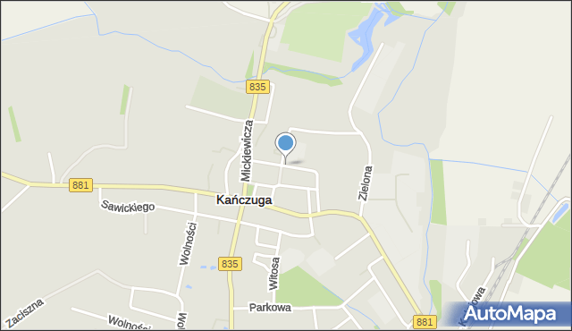 Kańczuga powiat przeworski, Szkolna, mapa Kańczuga powiat przeworski