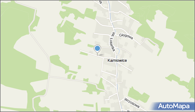 Karniowice gmina Trzebinia, Szybowa, mapa Karniowice gmina Trzebinia