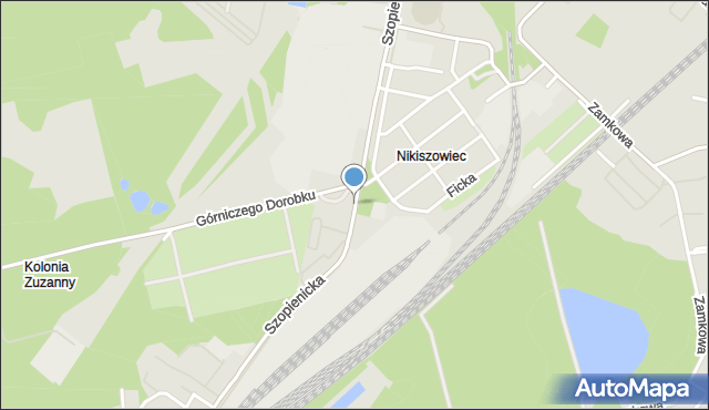 Katowice, Szopienicka, mapa Katowic