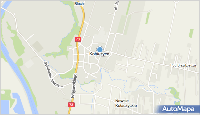 Kołaczyce, Szewska, mapa Kołaczyce