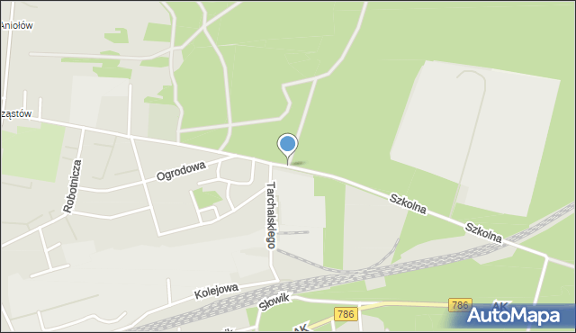 Koniecpol, Szkolna, mapa Koniecpol