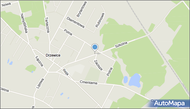 Kostrzyn nad Odrą, Szkolna, mapa Kostrzyn nad Odrą