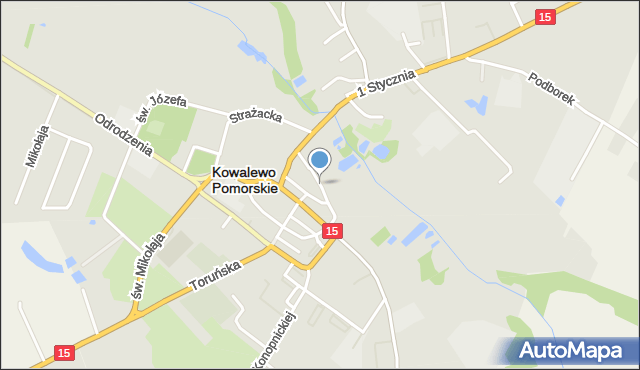 Kowalewo Pomorskie, Szpitalna, mapa Kowalewo Pomorskie