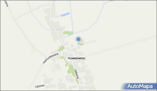 Kowalowice, Szkolna, mapa Kowalowice