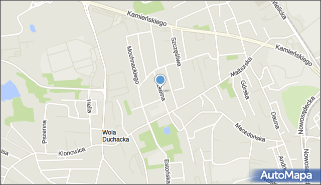 Kraków, Szkolna, mapa Krakowa