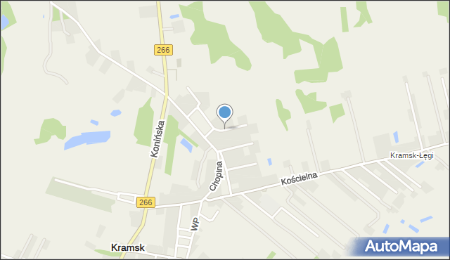 Kramsk, Szeluty Apolinarego, mapa Kramsk