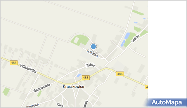 Kraszkowice, Szkolna, mapa Kraszkowice