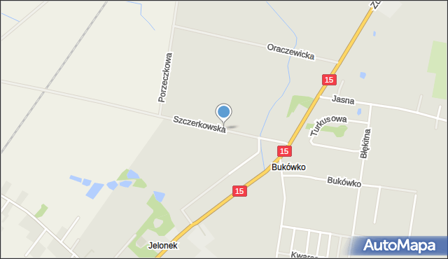 Krotoszyn, Szczerkowska, mapa Krotoszyna