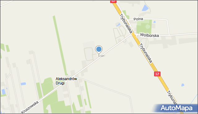 Kruszów, Szkolna, mapa Kruszów