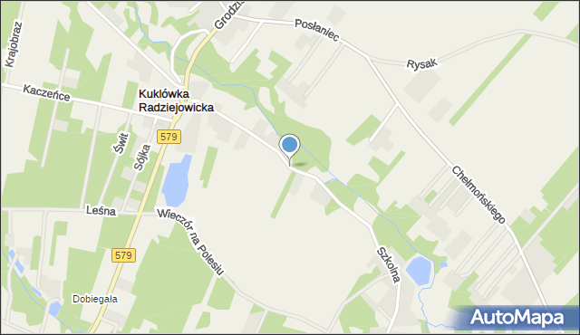 Kuklówka Radziejowicka, Szkolna, mapa Kuklówka Radziejowicka