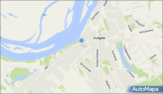 Kuligów, Szkolna, mapa Kuligów