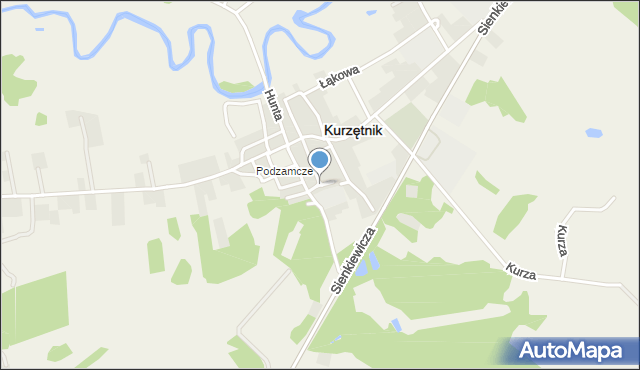 Kurzętnik, Szkolna, mapa Kurzętnik