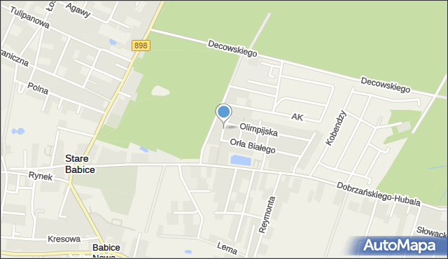 Latchorzew, Szarych Szeregów, mapa Latchorzew