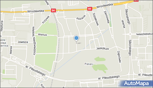 Legnica, Szczygla, mapa Legnicy