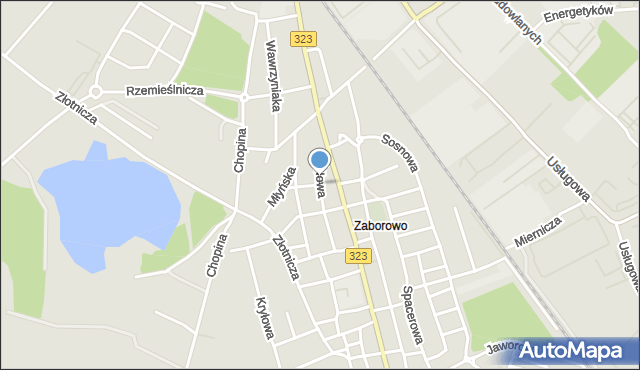 Leszno, Szewska, mapa Leszno