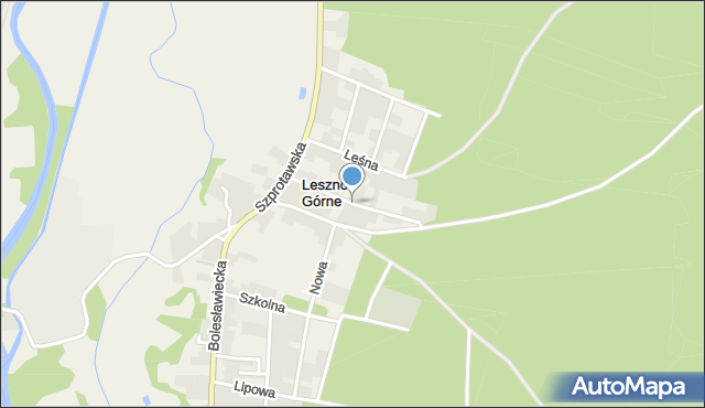 Leszno Górne, Szewska, mapa Leszno Górne